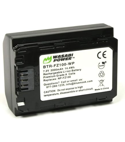 Amazon.com : Kastar 1-Pack NP-FZ100 Rechargeable Li-ion Battery